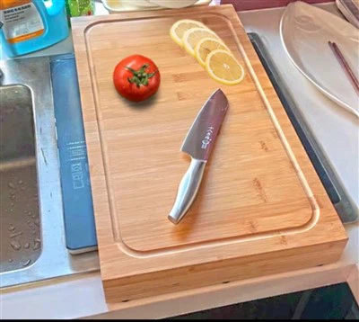 برش بامبو فوق العاده بزرگ با 2 تخته برش شکافی و ترفیع