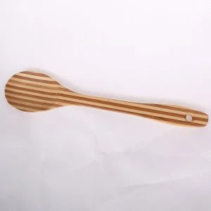 بامبو آشپزخانه از چوب خیزران و بامبو سوپ قاشق رنده مخصوص رشته کردن سیب زمینی و خمیر و بامبو کاردک